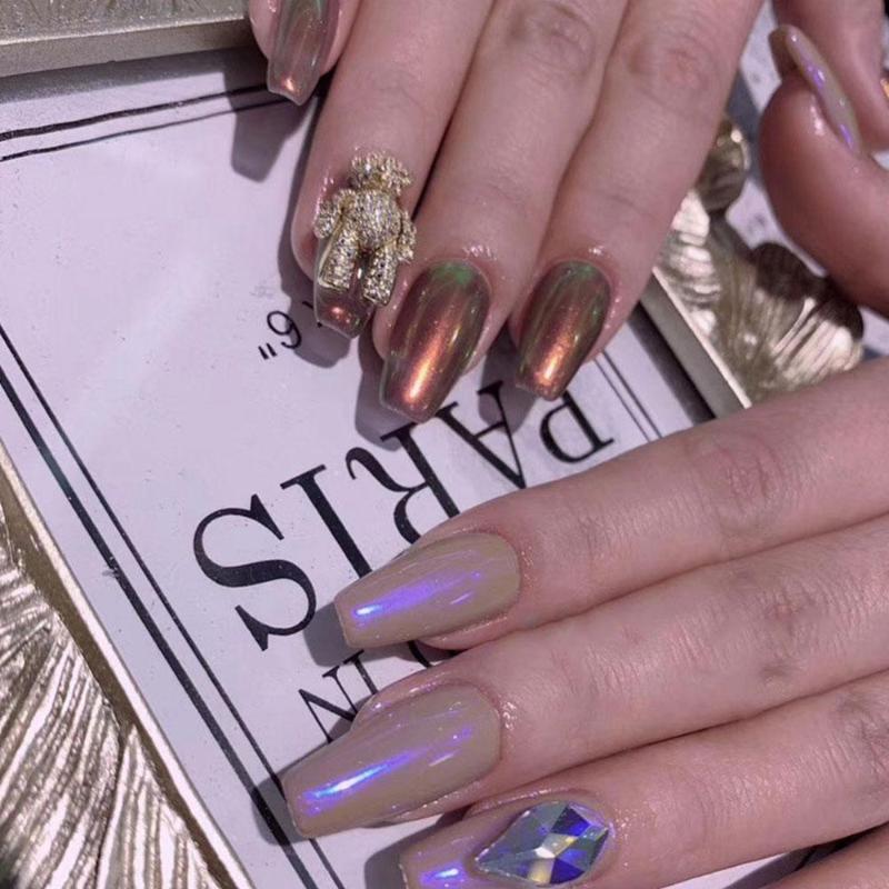 

Glitter For Nails Holographics Powder Silver Polishing Chrome Pigments Nail Art Decorations Laser Dazzling Dust