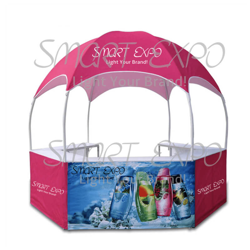 

Hot Sale Outdoor Customize Super Advertising Round Dome Kiosk Tent Portable Collapsible and Mobile Food Kiosks Booth Tent