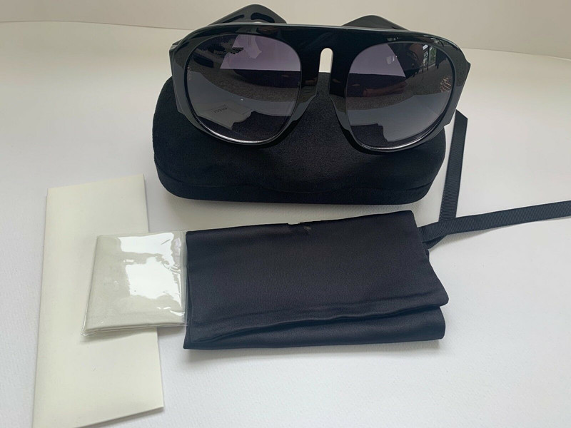 

Luxury OVERSIZE RUNWAY SUNGLASSES With original boxe BLACK 0152 brand Designer Sunglasses With original boxes For Women Round Summer