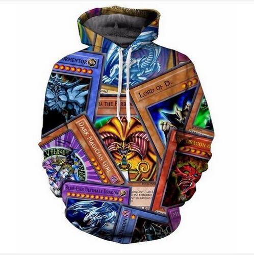 

New Fashion Harajuku Style Casual 3D Printing Hoodies YuGiOh Monster Men / Women Autumn and Winter Sweatshirt Hoodies BC080, Multicolor