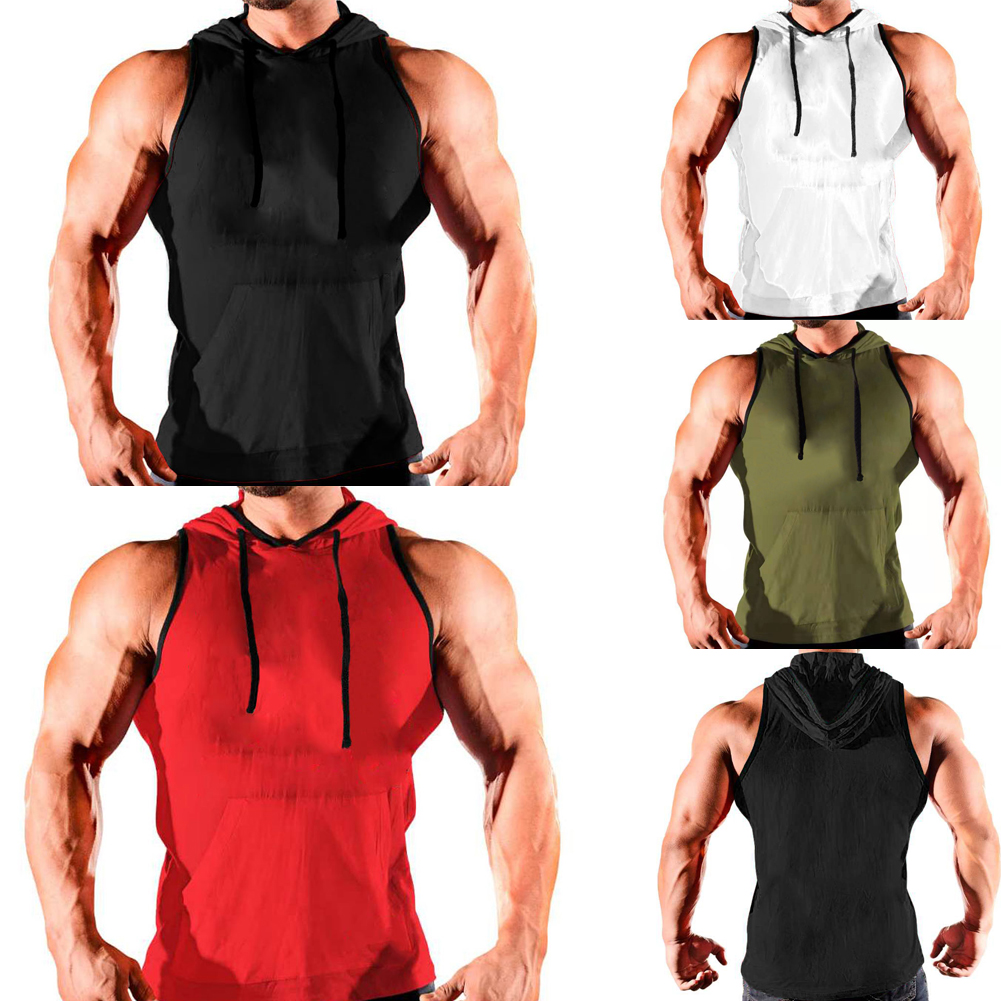 blank sleeveless hoodie wholesale