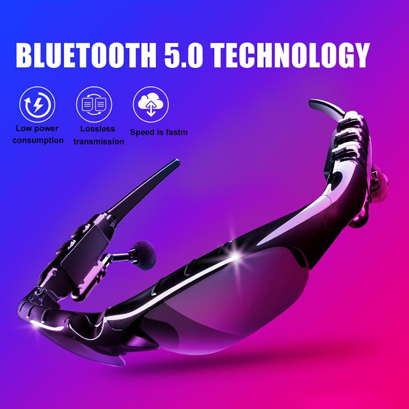 

Newest Fashion Sunglasses Bluetooth 5.0 Earphone Headset X8S Headphones Smart Glasses With Microphone For Driving / Biking Free Shipping