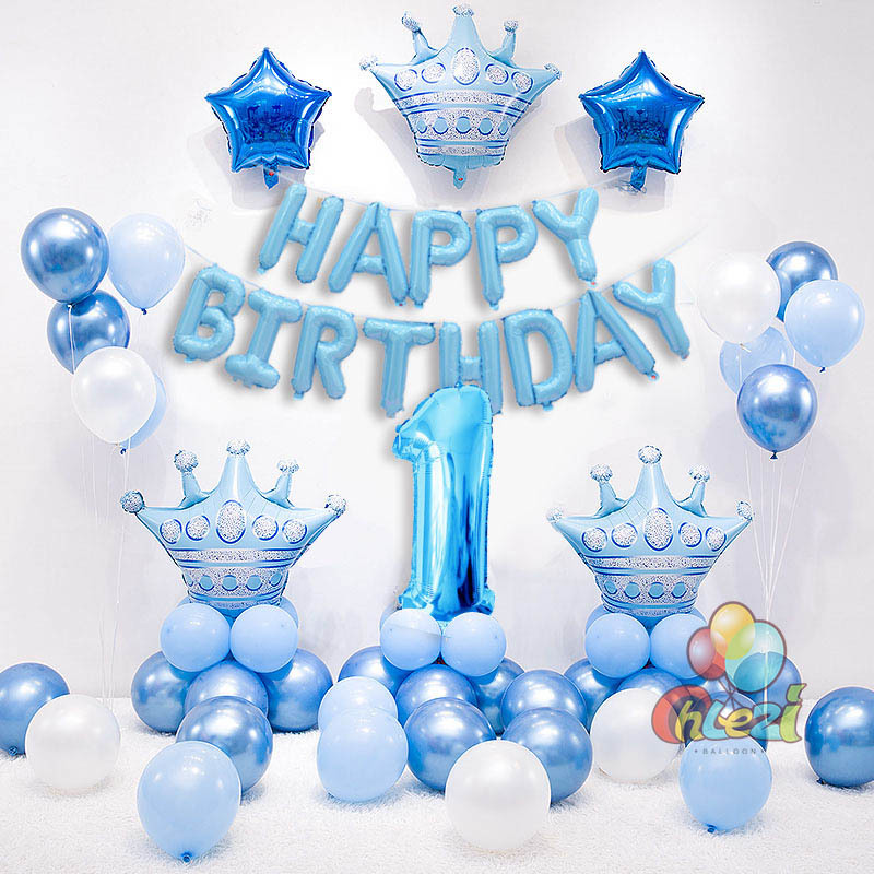 1st birthday balloons boy