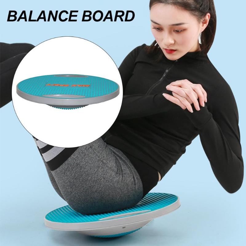 

Wobble Board Exercise Stability Trainer Portable Board With Handle Trainer For Yoga Workout Physical The, Blue