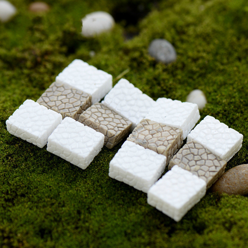 

Creative Mini Ladder Stair Steps White Gray Miniature Assemble Accessory Moss Terrarium Landscape Fairy Garden Cactus Decor DIY Material