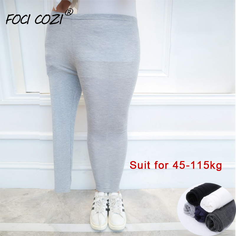 

Women Elastic Waist Casual Leggings Plus Size -3XL Large Legging High Stretch Leggings Pants Workout for 45-115kg, Black