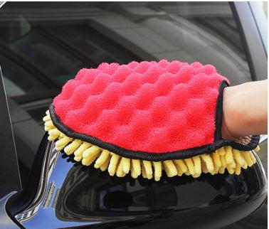 

Car wash gloves waterproof chenille plush wipe special car beauty duster car wash tool hand wipe cover