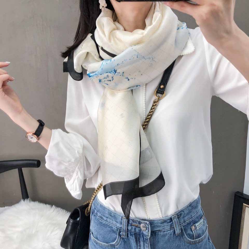 

Designer Scarf New Ladies Luxury Fashion Scarf Accessories Thin Smooth and soft womens Shawl wirh Fresh pattern