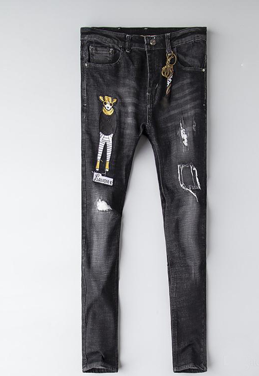

Hot selling!designer jeans mens Distressed Ripped Skinny Trousers luxury clothes Slim Motorcycle Moto Biker Hip Hop Denim man embroidery bee