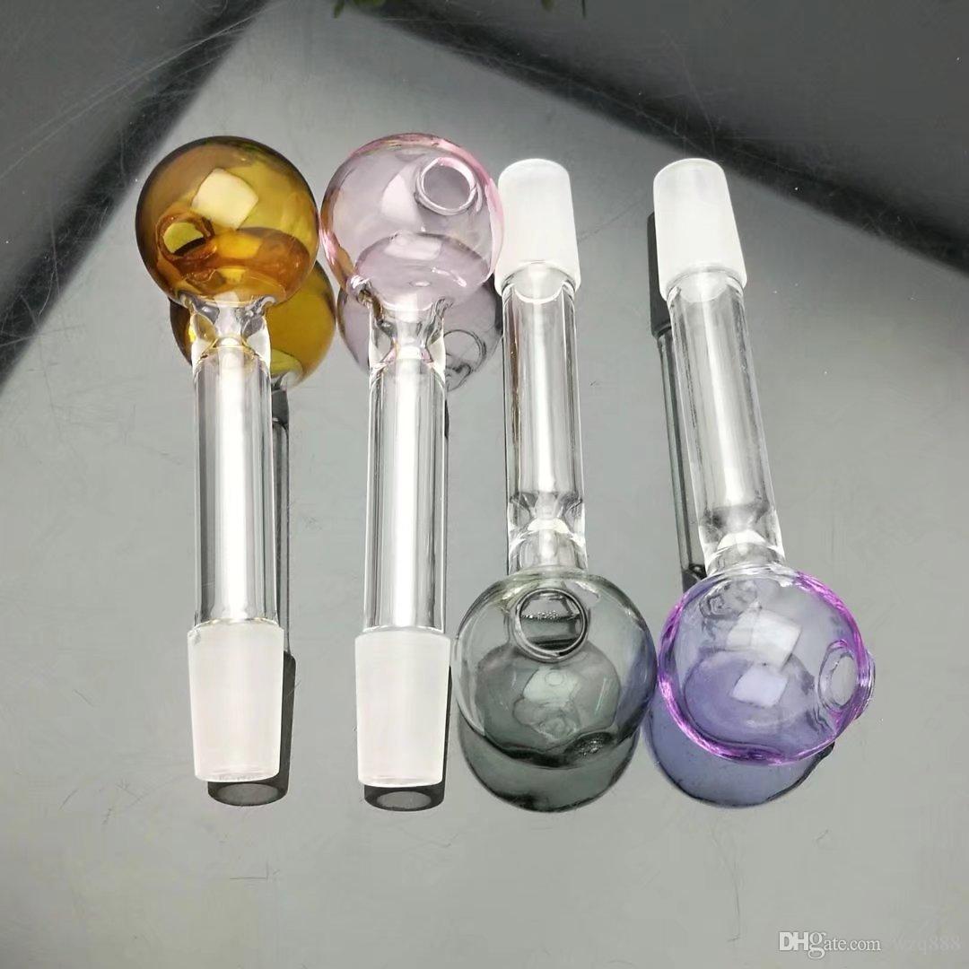 

Color bubble glass straight pot Wholesale Glass bongs Oil Burner Glass Water Pipes Oil Rigs Smoking Free
