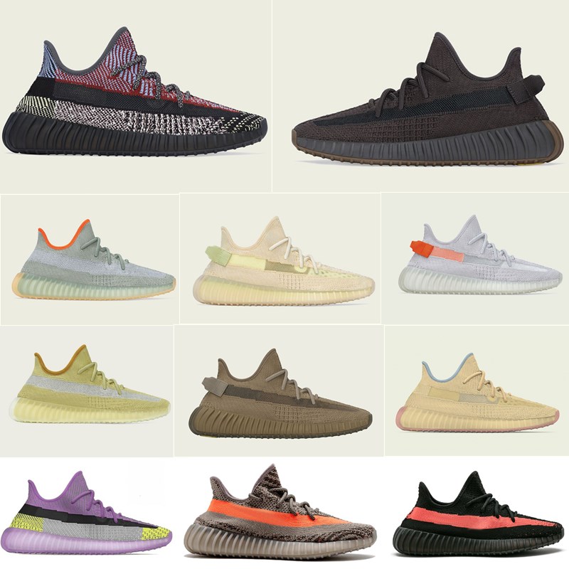 2020 Chaussures Designer Tail Lumière Cinder Lin mode chaud Chaussures de sport Courir Reflective Hommes Femmes Kanye West Chaussures de course s