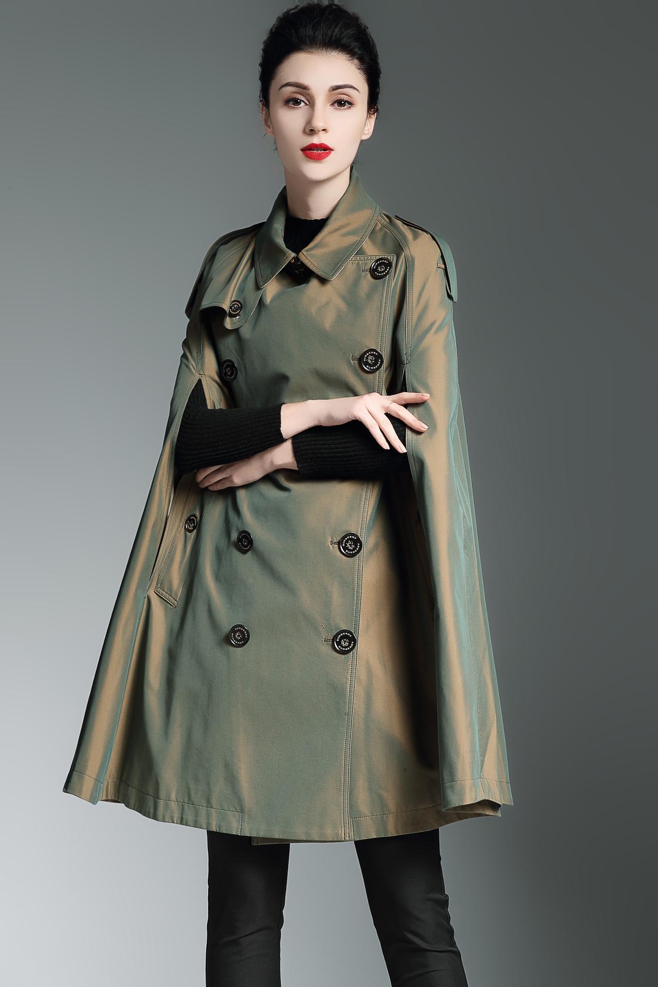 UK Women Long Cloak Blazer Coat Cape Cardigan Jacket Trench Outwear Overcoat AB#