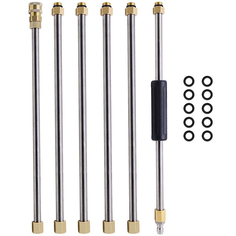 

90 Inch Universal Wand Set Car Washing Pressure Washer Wand Extension, Replacement Lance Power Washer Lance 1/4 Inch Thread Qu