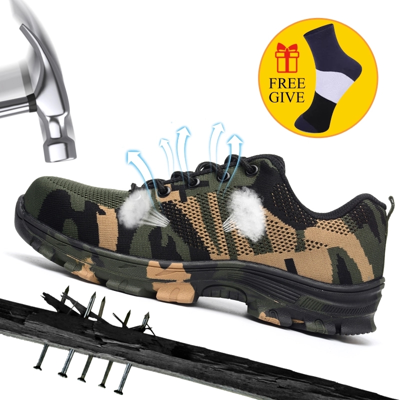 XZMDH livraison directe hommes et femmes embout en acier bottes de sécurité en plein air respirant chaussures de sécurité pour hommes anti-crevai