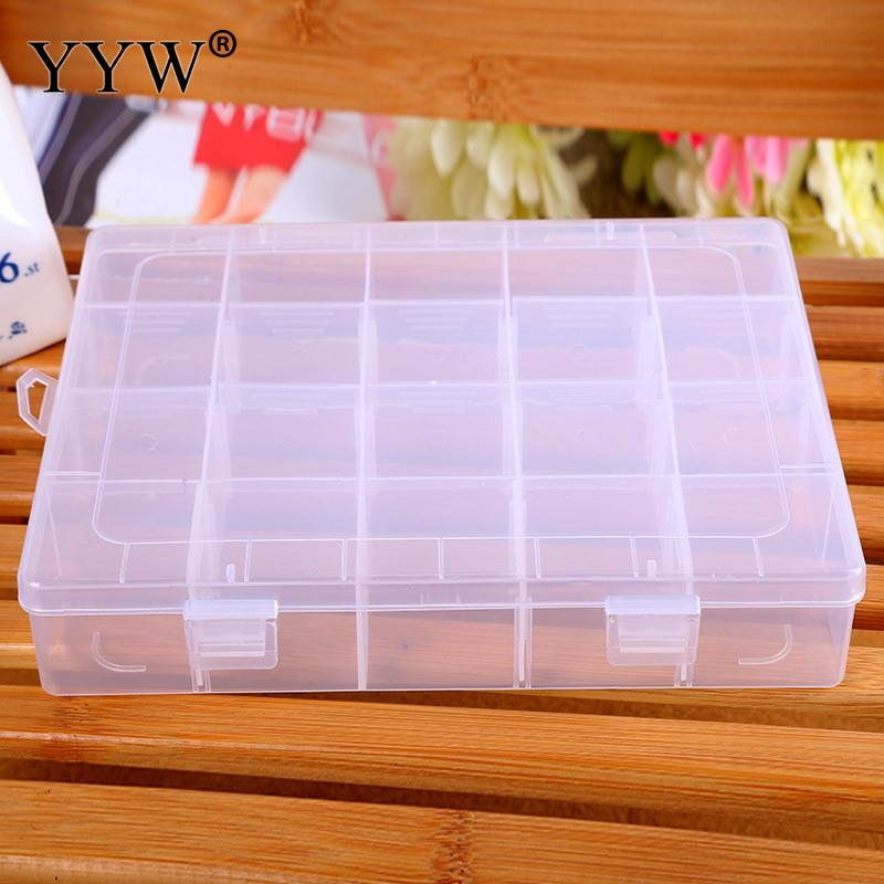 2019 20 Slots Clear Plastic Storage Box Empty Clear Nail Art