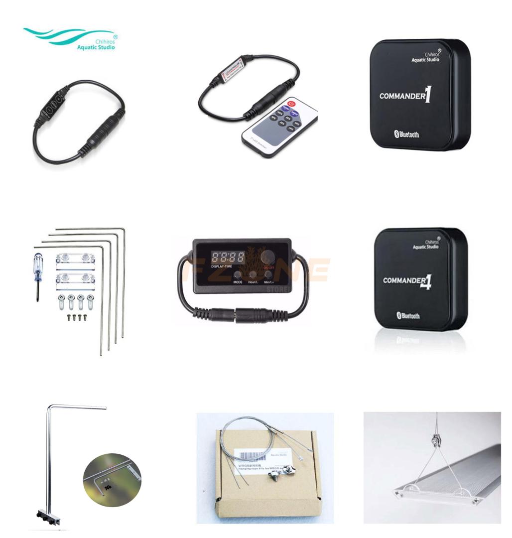 

Chihiros Light Accessories LED Smart Controller Commander Dimmer Timer Metal Bracket Hang On Kit Accessory