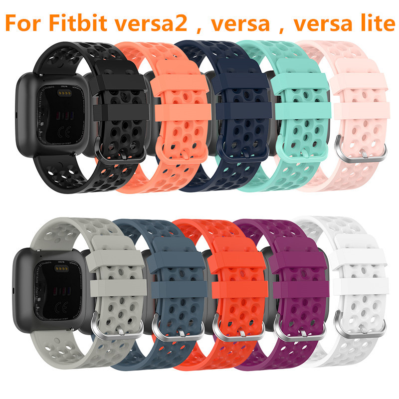 

For Fitbit Versa 2 / Versa / Lite watchBand Breathable Silicone Breathable Watch Strap For Fitbit Versa Bracelet