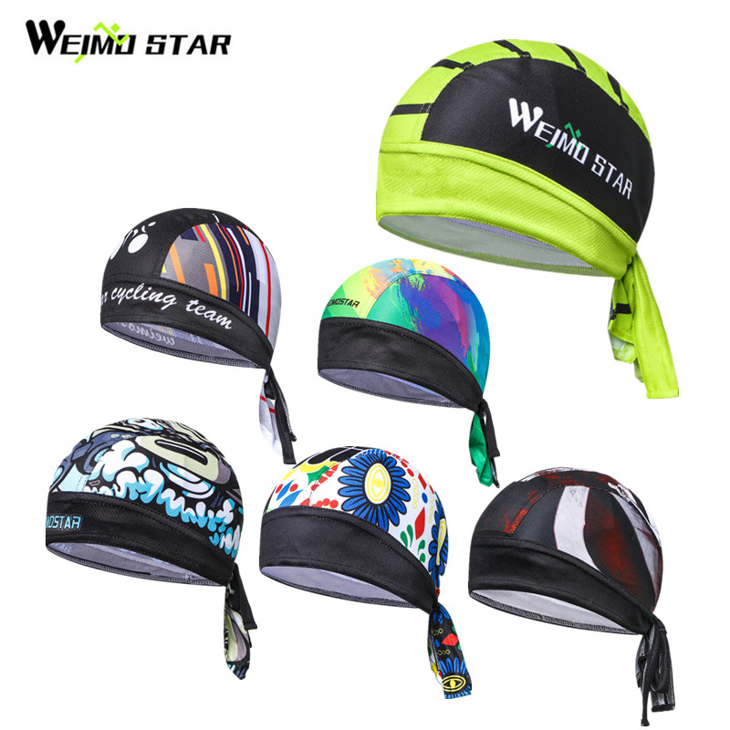 

Weimostar Print Cycling Cap Bandana Summer Bike Head pirate Scarf Team Headband Breathable mtb Bicycle Headwear gorra ciclismo, Color 1