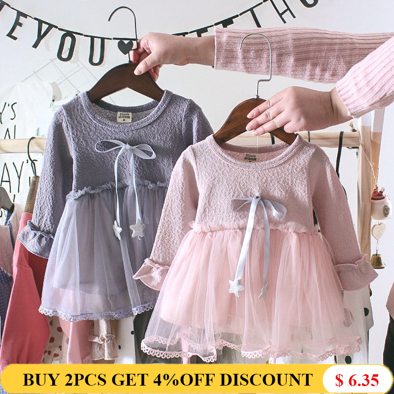 

Liakhouskaya Newborn Infant Dress 2020 Mesh Pink Gary Beige Spring Girl Baby Clothing Party Princess Long-sleeve Dress 0-2 Years, Cxmy02 white