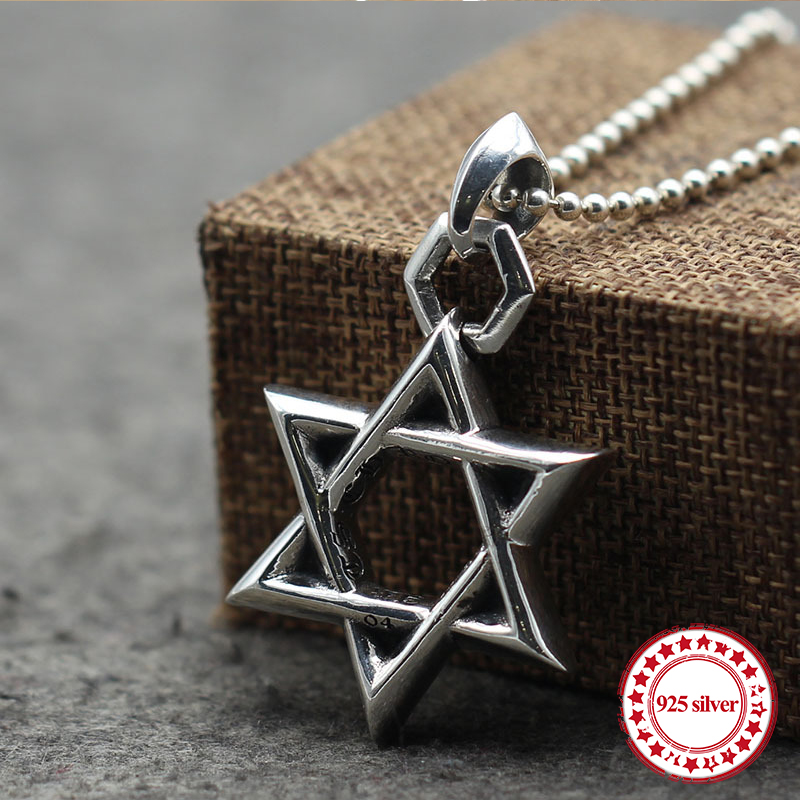 

S925 sterling silver pendant personality classic retro series punk style hip-hop big tongue tag send lover's gift