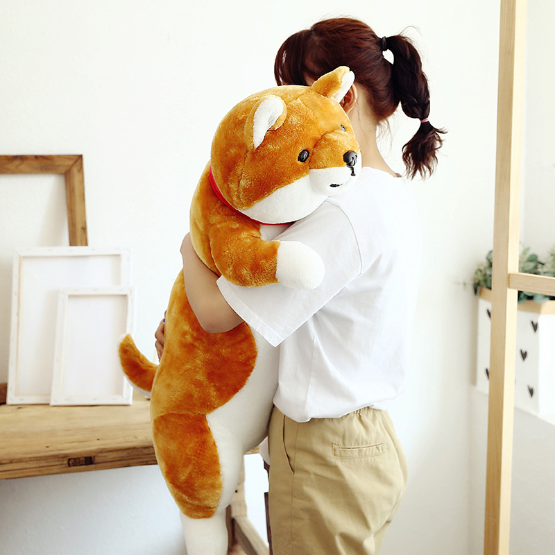 Hot Animal Corgi Dog Plush Toy Akita Doll Sleeping Pillow for Boy and Girl Birthday Gift Deco 35inch 90cm DY50780