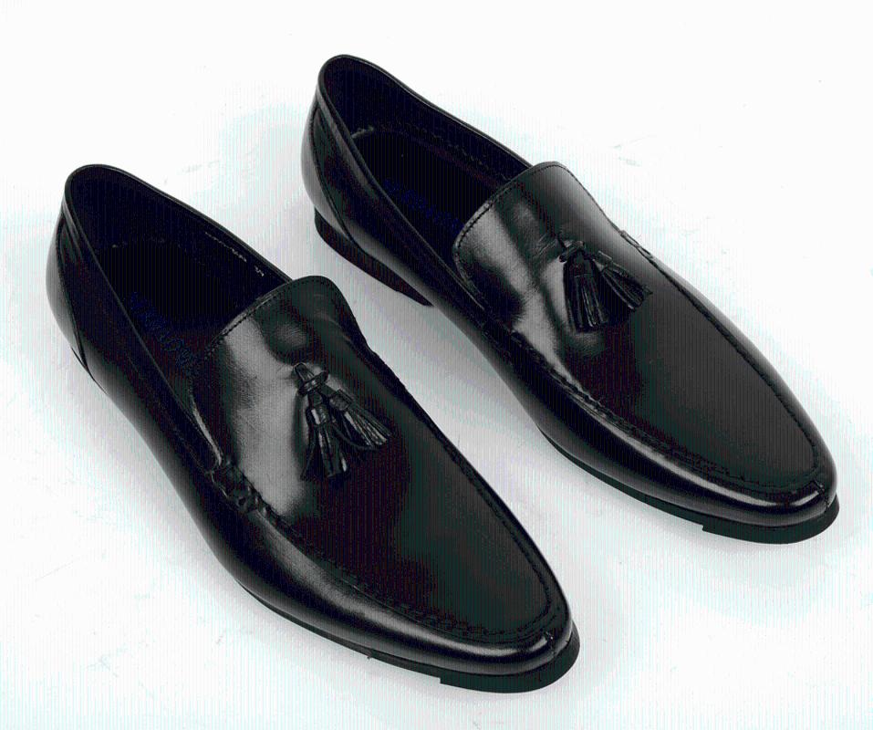 

Handsome2020 Foot British Men's All Genuine Spike with Soft Sole Light Casual Cow Leather Shoes Size 37, Black