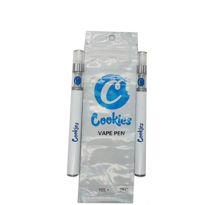 

2019 COOKIES DISPOSABLE VAPE PEN Starter Kits With 350mAh Battery 0.5ml Glass Tank Ceramic Coil Thick Oil Cartridges Smart Carts AC1003