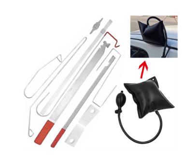 9PCS / SET POMPE D'AIR Automobile Open Open Open Unlock Tools Outils de voiture Verrouillage Carre d'urgence Kit de réparation Outil de réparatio