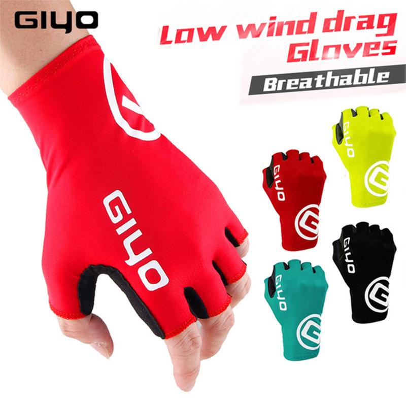 

Giyo Cycling Gloves Half Finger Gel Sports Racing Bicycle Mittens Women Men Summer Road Bike Gloves MTB Luva Guantes Ciclismo, Red