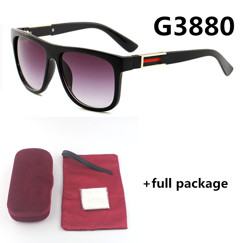 

3880 new fashion designer sunglasses men and women red brand eyeglasses 6 colors with box bag cloth