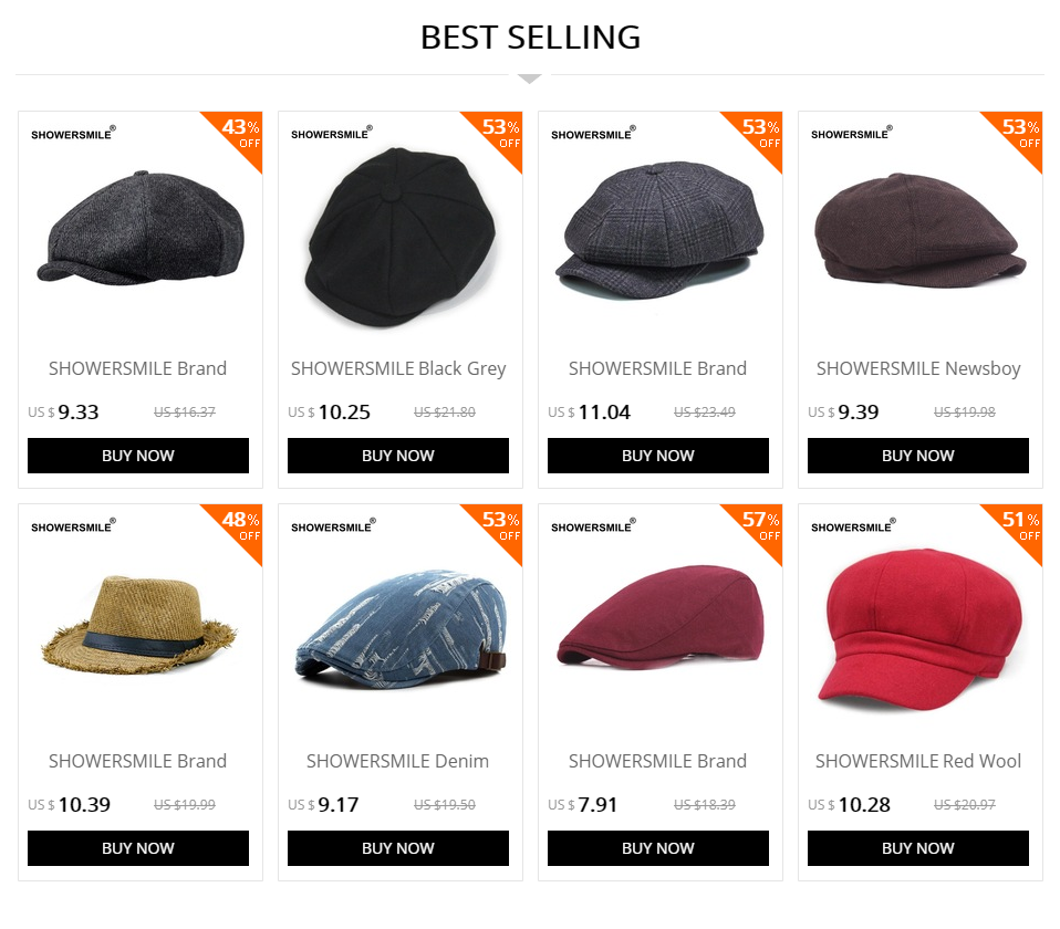different types of flat caps