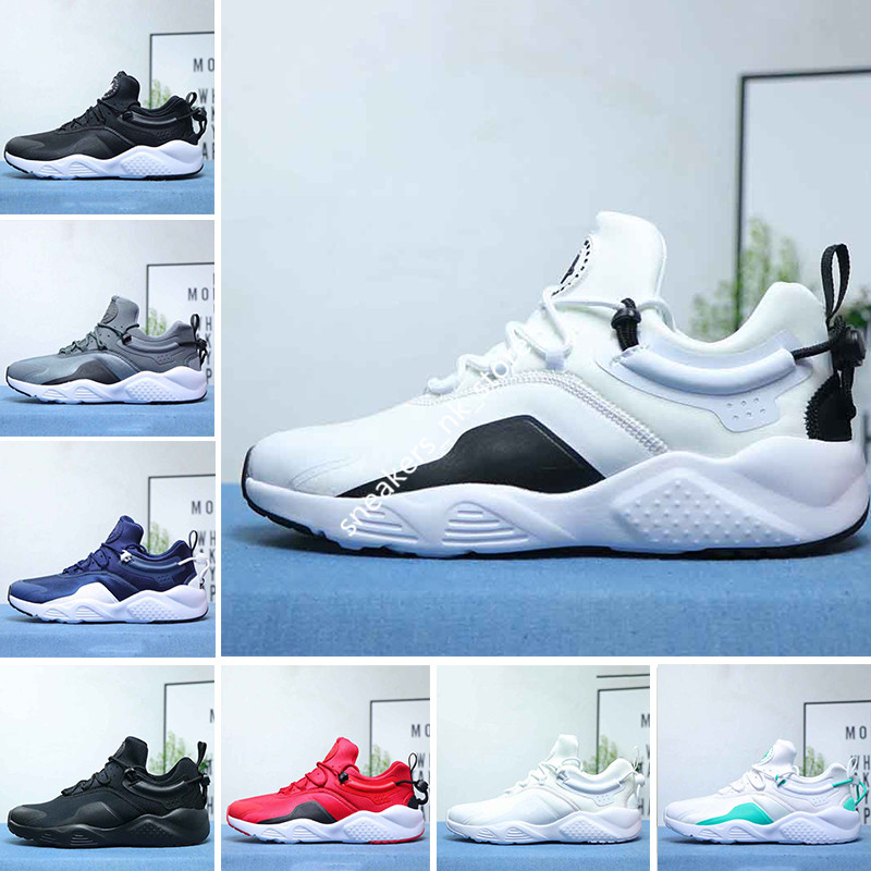 

2019 Huarache 8.0 Running Shoes For Men All Black White Dark blue Grey Watermelon Powder flower Mens Women Trainers Sneakers elecar, All black 36-45