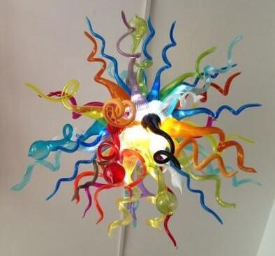 

China Light Largest Wholesaler Modern Art Decoration LED Light Source Style Hand Blown Murano Glass Shade Italian Chandelier