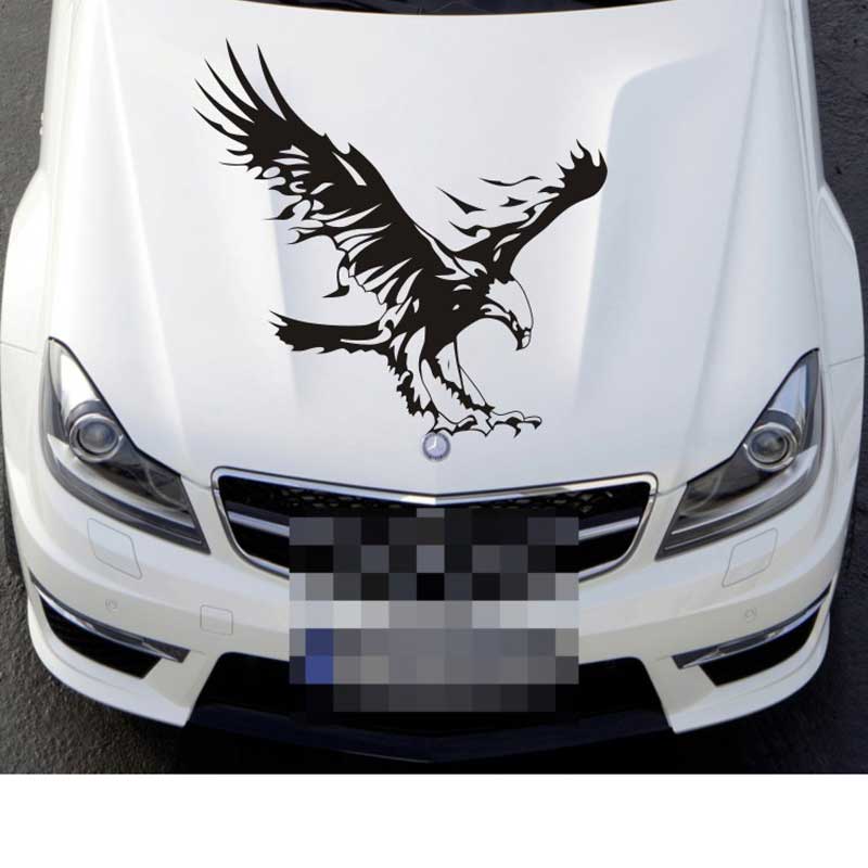 NEW Eagle Car stickers Front Cover Hoods Body Stickers Reflective Decals-image-468669303