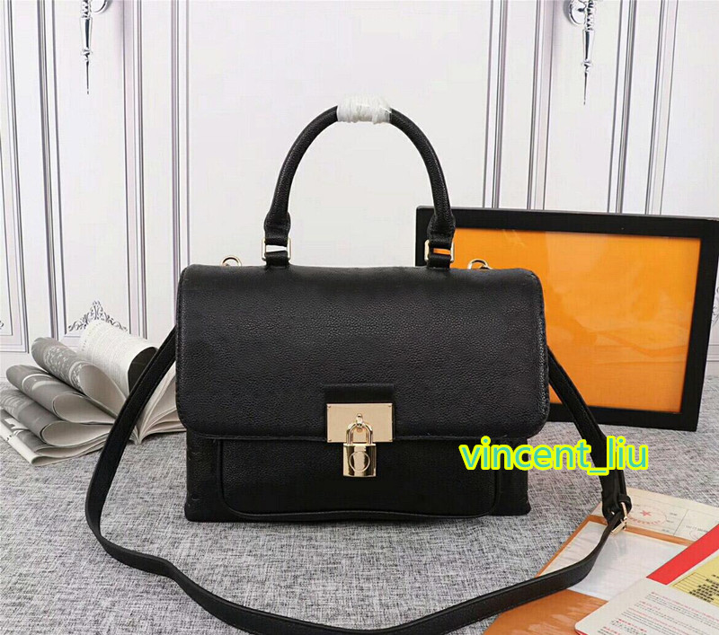 

serial number inside with dustbag new arrival Woman Fashion Shoulder Bag Girl Handbag Hand Bag Lady Fashion Shoulder Bag, Black