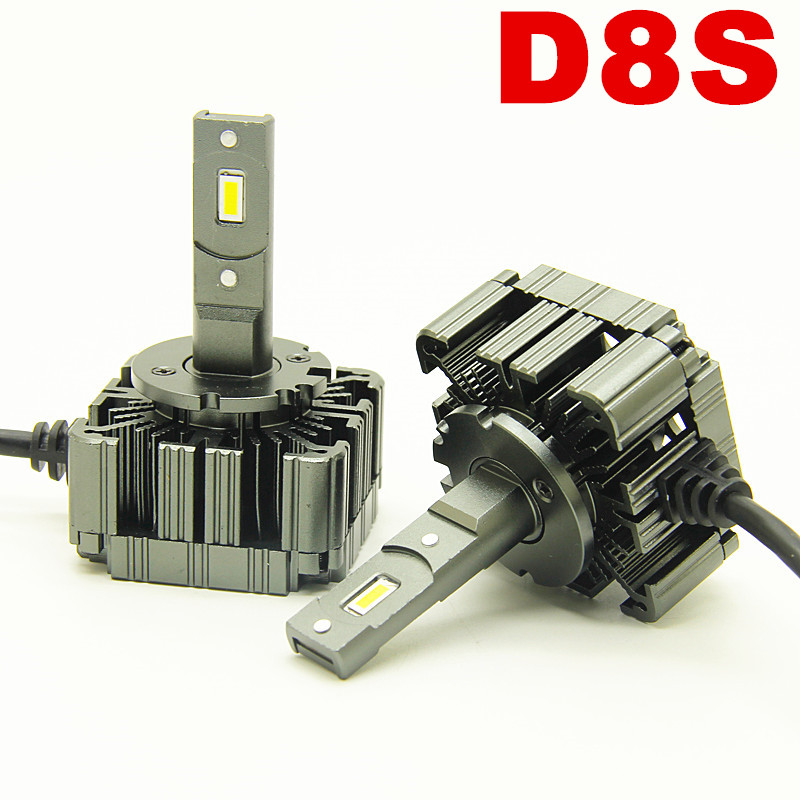 

12v Car LED Headlight bulbs D8S 6000k 55wW Replacement of OEM HID Bulb plug and play D8s