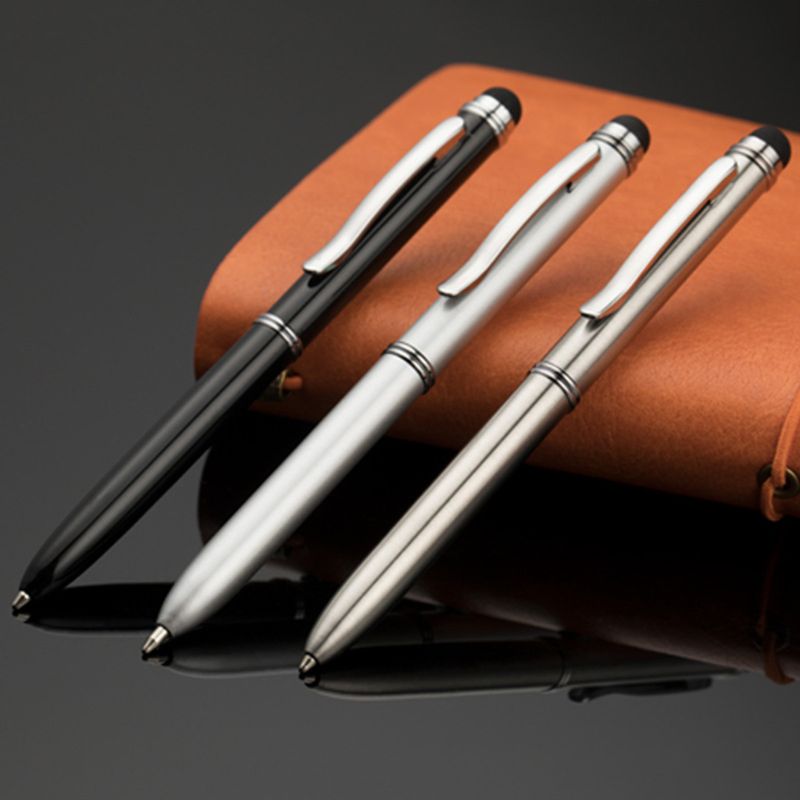 

0.5mm Metal Ballpoint Pen Acrylic Marble Roller Ball Business Men Signature Gift Writing Pens Office Stationery, Silver