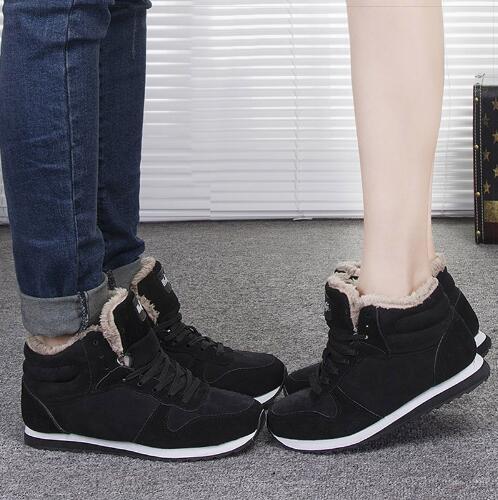 

Hot Sale- Winter Shoes Fashion Snow Boots Shoes Ankle Men Shoes Winter Boots Black Blue