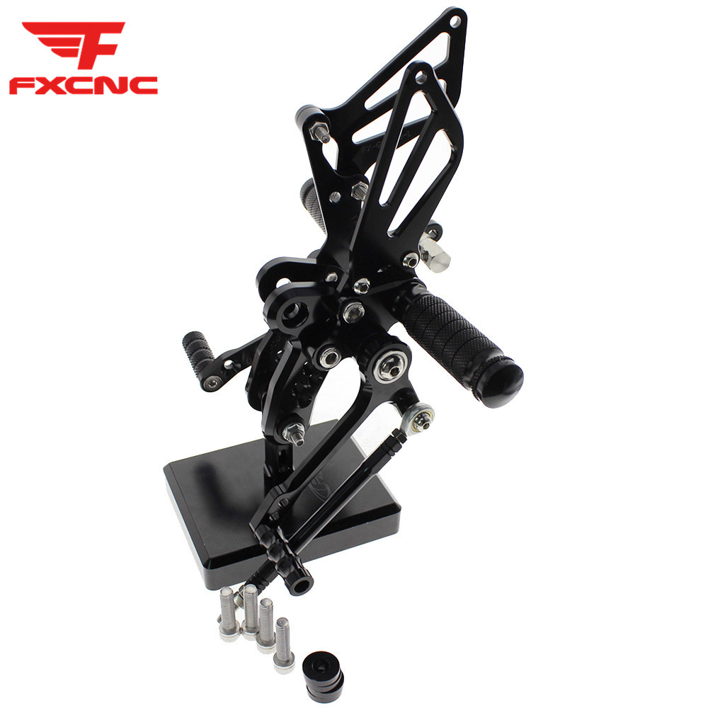 

For GSX1300R HAYABUSA 1999-2015 2014 2013 CNC Aluminum Alloy Motorcycle Footrest Footpeg pedal Foot peg Rearset Rear Set