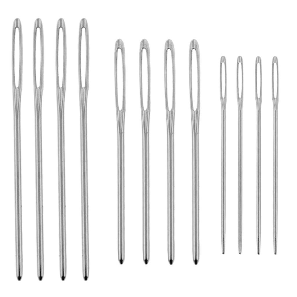 

12/15/20 Pcs Wool Hand Sewing Knittng Needles Large Eye Embroidery Tapestry Craft