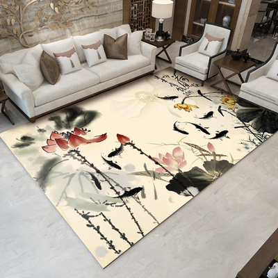 

Parlor 3D Carpet for Living Room Rugs Flower Bird Chinese Style Mat Sofa Large Carpet Study Bedroom Bedside Table Blanket Rug
