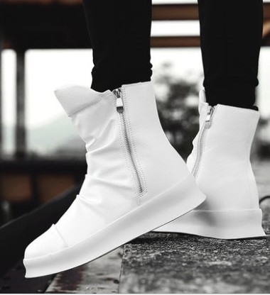 

Free Shipping New Arrival Hot Sale Specials Super Martin Retro Wild High-Top Cowboy White trend British Casual Mens Ankle Boots EU39-44, Black