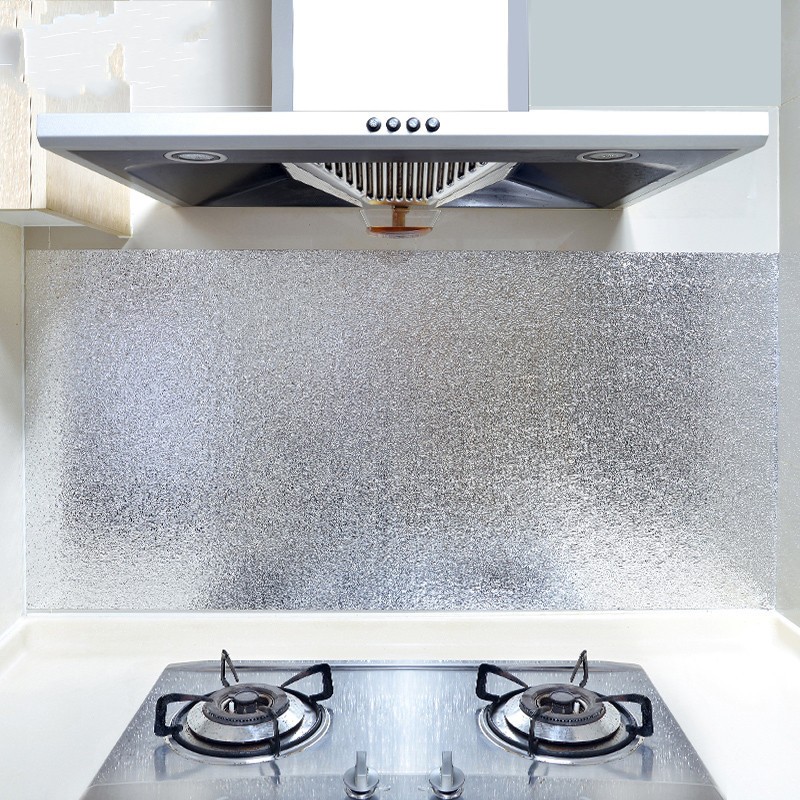 Selbstklebend Küche Wand Fliesen Aufkleber Wasserfest Öl-beweis Aluminium Folie
