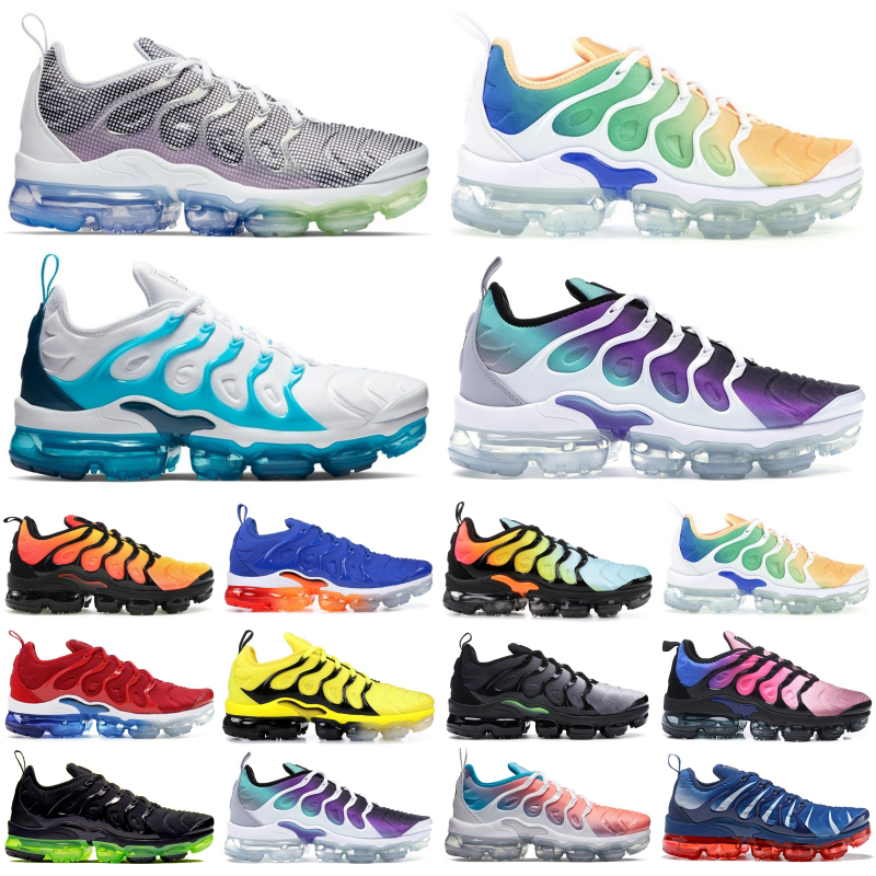 

TN Plus Running shoes Unisex olympic mens womens Rainbow Be True Grape Triple Black fashion Training Sneakers stylist Shoes