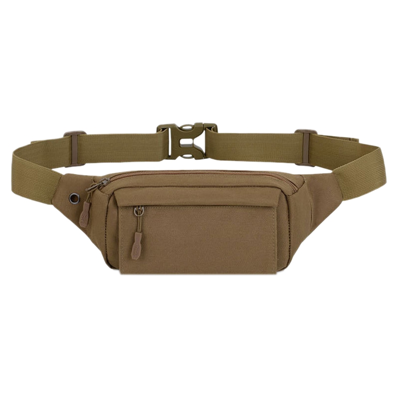

Multifunctional Camouflage Waist Bag Waterproof Mini Casual Sports Running Mountaineering Mobile Phone Bag, Khaki