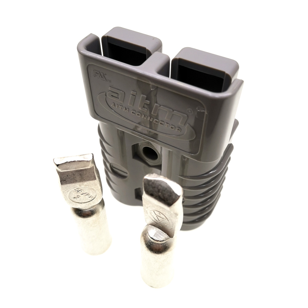 

Gray,Original AITM SH175A 600V Charging battery plug with Pin,175A UPS power connector for Forklift,electrocar etc.CE ROHS,UL94VO