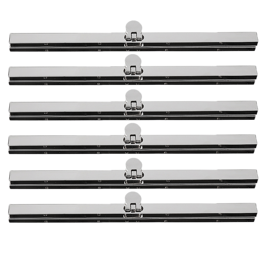 

6x 19cm Sew in Coin Bag Evening Purse Metal Frame Clasp Fastening