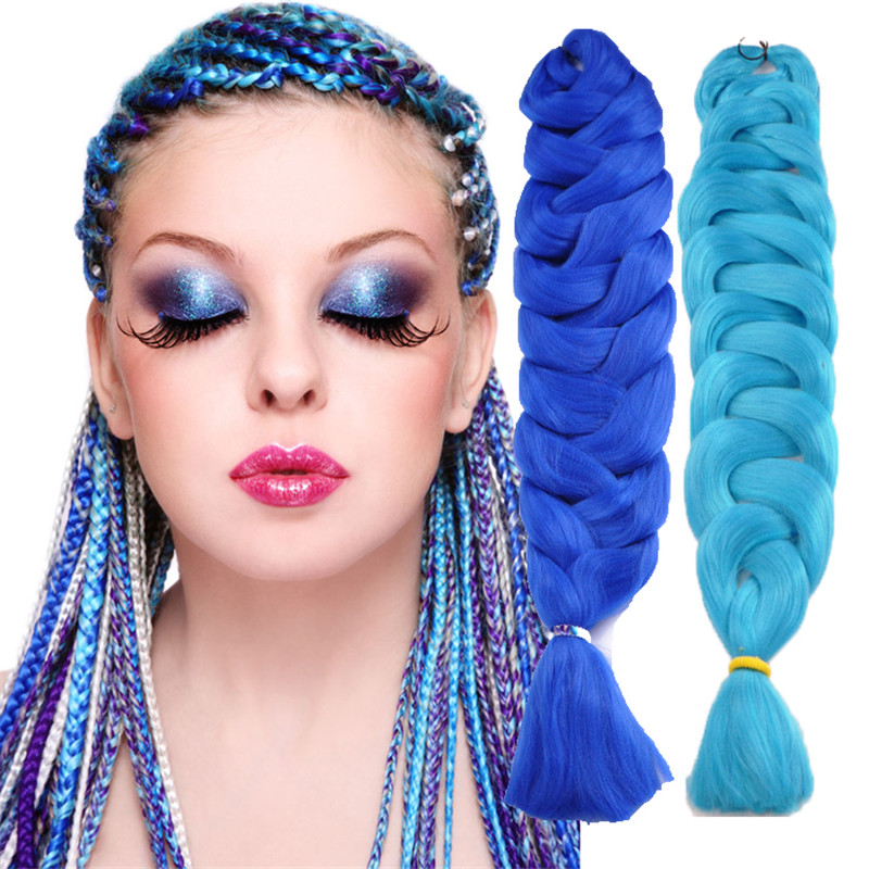 

wholesale Xpression Braid Hair 82 inches 165g pack synthetic Hair Crochet Braids single color Premium Ultra jumbo Braid hair free shipping, Grey