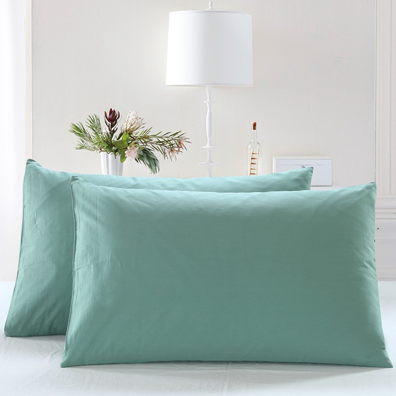 Oloey Home Textile 48cm 74cm Solid Colored Pillow Case100 Cotton