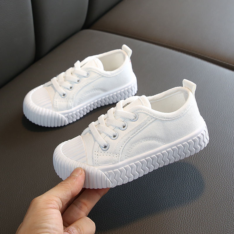 

Baby casual canvas shoes children's white sneakers kids basic shoes 2020 fashion boys sneakers unisex girls 3T-14T, Red